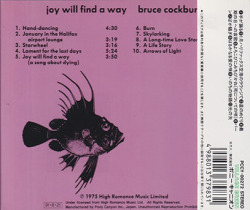 BRUCE COCKBURN/Joy Will Find A Way(喜びの世界)(Used CD) (1975/6th) (ブルース・コバーン/Canada)
