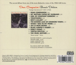 BONNIE DOBSON/Dear Companion (1960/2nd) (ボニー・ドブソン/Canada,UK)