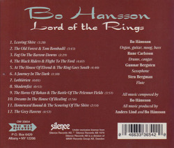 BO HANSSON/Lord Of The Rings(Sagan Om Rimgen)(Used CD) (1970/1st) (ボ・ハンソン/Sewden)