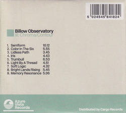 BILLOW OBSERVATORY/III: Chroma/Contour (2019/3rd) (ビロウ・オブザーヴァトリー/Denmark,USA)