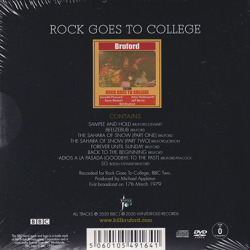 BRUFORD/Rock Goes To Collage(CD+DVD) (1979/Live) (ブルーフォード/UK)