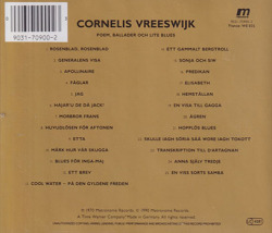 CORNELIS VREESWIJK/Poem, Ballader Och Lite Blues(Used CD) (1970/5th) (コルネリス・フリースヴェイク/Swesen,Holland)