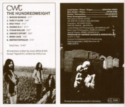 CWT/The Hundredweight (1973/only) (シー・ダブリュー・ティー/German,UK)