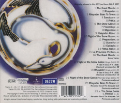 CAMEL/The Snow Goose(Used CD) (1975/3rd) (キャメル/UK)