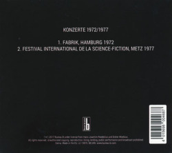 CLUSTER/Konzerte 1972/77 (1972+77/Live) (クラスター/German)