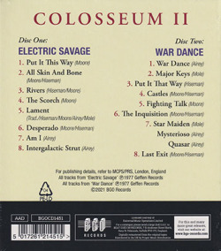COLOSSEUM II/Electric Savage + Wardance(2CD) (1977/2+3th) (コロシアム・セカンド/UK)