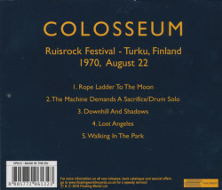 COLOSSEUM/On The Radio: Ruisrock Festival Turku Finland 1970 (1970/Live) (コロシアム/UK)