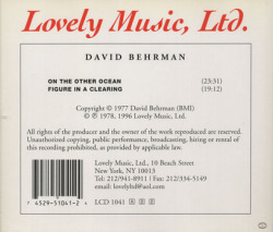 DAVID BEHRMAN/On The Other Ocean (1977/1st) (デヴィッド・バーマン/USA,Austria)