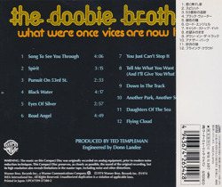 THE DOOBIE BROTHERS/What Were Once Vices Are Now Habits(ドゥービー天国)(Used CD) (1974/4th) (ドゥービー・ブラザーズ/USA)