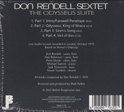 DON RENDELL SEXTET/The Odysseus Suite (1970/Live) (ドン・レンデル・セクステット/UK)