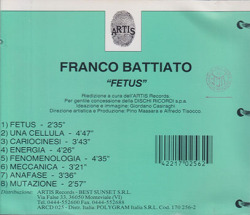 FRANCO BATTIATO/Fetus(Used CD) (1972/1st) (フランコ・バッティアート/Italy)