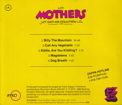 FRANK ZAPPA/THE MOTHERS/Just Another Band from L.A.(Used CD) (1972/13th) (フランク・ザッパ/USA)
