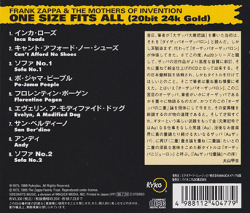 FRANK ZAPPA/One Size Fits All(ワン・サイズ・フィッツ・オール)(Used