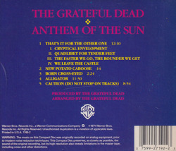 THE GRATEFUL DEAD/Anthem Of The Sun(Used CD) (1968/2nd) (グレイトフル・デッド/USA)