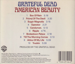 THE GRATEFUL DEAD/American Beauty(Used CD) (1970/5th) (グレイトフル・デッド/USA)