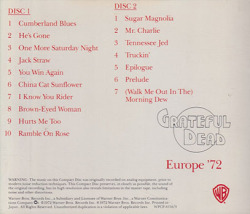 GRATEFUL DEAD/Europe '72(ヨーロッパ '72)(Used 2CD) (1972/Live) (グレイトフル・デッド/USA)