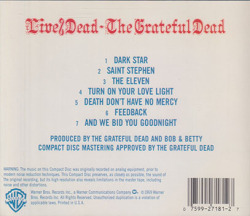 THE GRATEFUL DEAD/Live/Dead(Used CD) (1969/Live) (グレイトフル・デッド/USA)