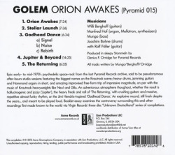 GOLEM/Orion Awakes (1972-74/only) (ゴーレム/German)