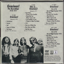GRACIOUS/The Recordings 1970-1971(3CD+DVD Box) (1970-71/Comp.) (グレイシャス/UK)