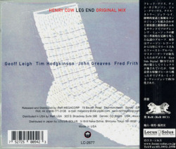 HENRY COW/Leg End=Legend (1973/1st) (ヘンリー・カウ/UK)