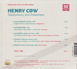 HENRY COW/Glastonbury And Elsewhere (1972-77/Unreleased) (ヘンリー・カウ/UK)