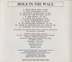 HOLE IN THE WALL/Same(Used CD) (1972/1st) (ホール・イン・ザ・ウォール/Norway)