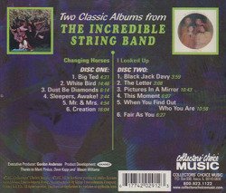 INCREDIBLE STRING BAND/Changing Horses+I Looked Up(Used 2CD) (1969+70/6+7th) (インクレディブル・ストリング・バンド/UK)