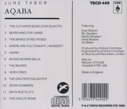 JUNE TABOR/Aqaba (1988/6th) (ジューン・テイバー/UK)
