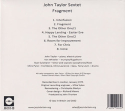 JOHN TAYLOR/Fragment (1975/3rd) (ジョン・テイラー/UK)
