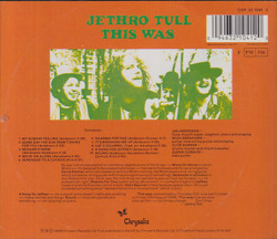 JETHRO TULL/This Was(Used CD) (1968/1st) (ジェスロ・タル/UK)