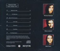 JANSEN/BARBIERI/KARN(JBK)/Beginning To Melt(Used CD) (1993/1st) (ジャンセン・バルビエリ・カーン/UK)