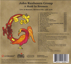 JOHN RENBOURN GROUP/A Maid In Bremen (1978/Live) (ジョン・レンボーン・グループ/UK)