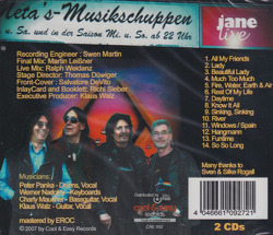 JANE/Live At Metas(Used 2CD) (2007/Live) (ジェーン/German)