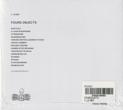 K. LEIMER/Found Objects (2021) (ケリー・レイマー/Canada,USA)