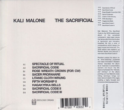 KALI MALONE/The Sacrificial Code (2019/3rd) (カリ・マローン/Sweden,USA)
