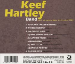 KEEF HARTLEY BAND/Live At Aachen Open Air Festival 1970 (1970/Live) (キーフ・ハートリー・バンド/UK)