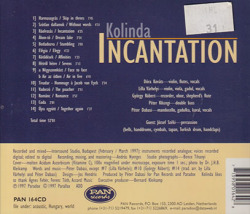 KOLINDA/Incantation(Used CD) (1997/9th) (コリンダ/Hungary)