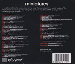 MORGAN FISHER/V.A./Miniatures(Used CD) (1980) (モーガン・フィッシャー/UK)