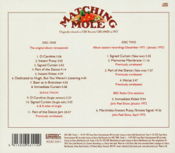 MATCHING MOLE/Same: Expanded 2CD Edition (1972/1st) (マッチング・モウル/UK)