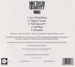 MIKE TAYLOR QUARTET/Mandala (1965/Live) (マイク・テイラー・クァルテット/UK)