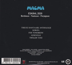 MAGMA/Eskahl 2020: Bordeaux-Toulouse-Perpignan(2CD) (2021/Live) (マグマ/France)