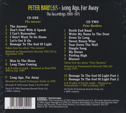 PETER BARDENS/Long Ago, Far Away: The Recordings 1969-1971(2CD) (1969-71/Comp.) (ピーター・バーデンス/UK)