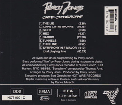 PERCY JONES/Cape Catastrophe(Used CD) (1990/1st) (パーシー・ジョーンズ/UK)