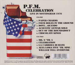 PFM/Celebration: Live In Nottingham1976(2CD) (1976/Live) (プレミアータ・フォルネリア・マルコーニ/Italy)