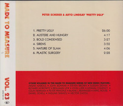 PETER SCHERER & ARTO LINDSAY/Pretty Ugly(Used CD) (1990/only) (ペーター・シェラー&アート・リンゼイ/Switz,USA)
