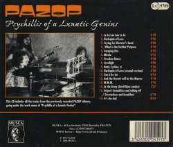 PAZOP/Psychillis Of A Lunatic Genius(Used CD) (1972+73/Unreleased) (パゾップ/Belgium)