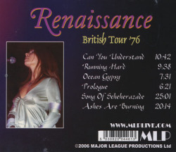 RENAISSANCE(ANNIE HASLAM)/British Tour '76 (1976/Live) (ルネッサンス/UK)