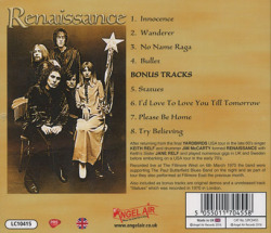 RENAISSANCE(JANE RELF)/Live Fillmore West 1970 (1970/Live) (ルネッサンス/UK)