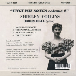 SHIRLEY COLLINS/English Song Volume 2(7inch EP) (1964/EP) (シャーリー・コリンズ/UK)