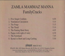 ZAMLA MAMMAZ MANNA/Familjesprickor(Used CD) (1980/5th) (ツァムラ・ママス・マンナ/Sweden)